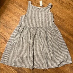 American Eagle Gray Striped Dress